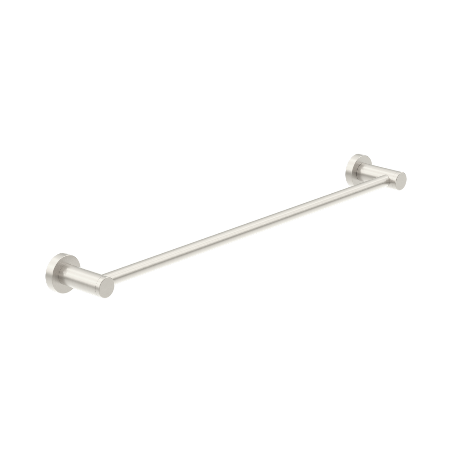 Classic Single Towel Rail 600mm Brushed Nickel