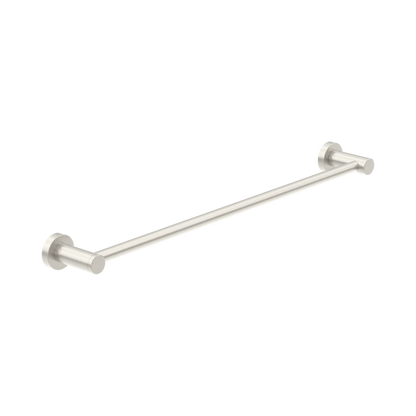 Classic Single Towel Rail 600mm Brushed Nickel
