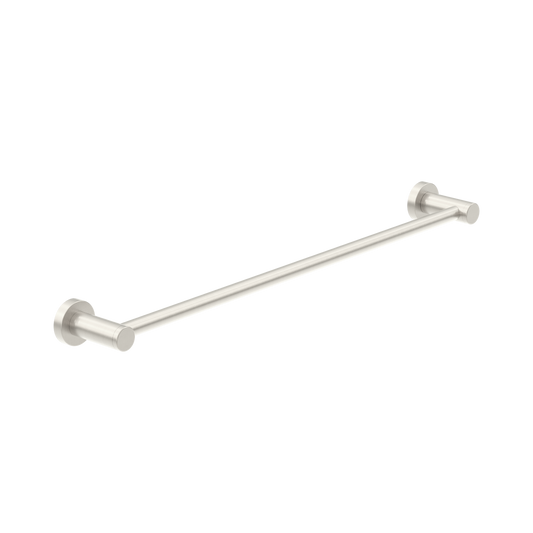 Classic Single Towel Rail 600mm Brushed Nickel