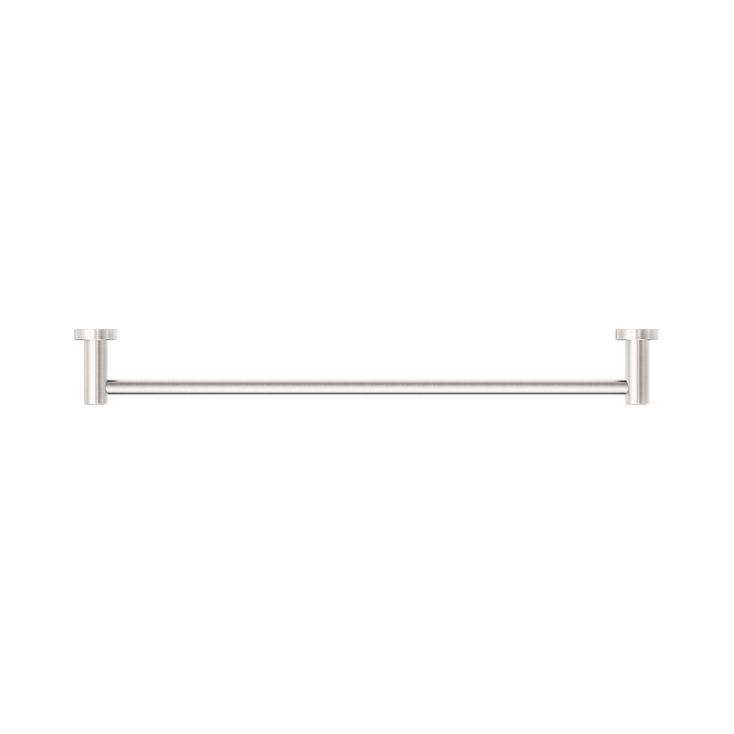 Classic Single Towel Rail 600mm Brushed Nickel
