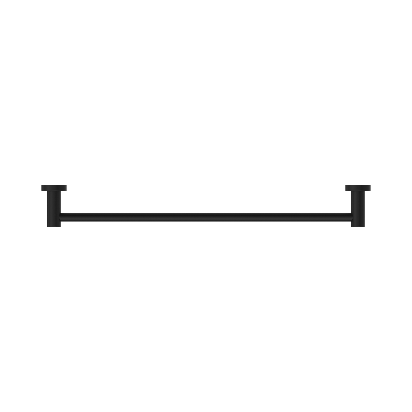 Classic Single Towel Rail 600mm Matte Black