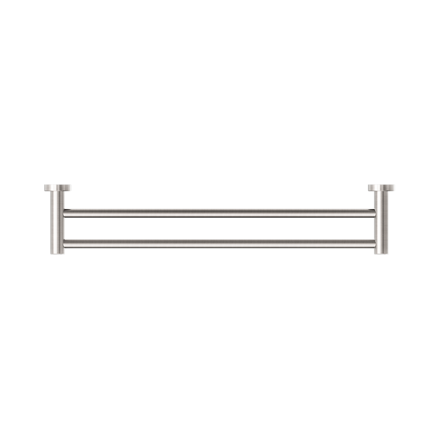 Classic Double Towel Rail 600mm Brushed Nickel