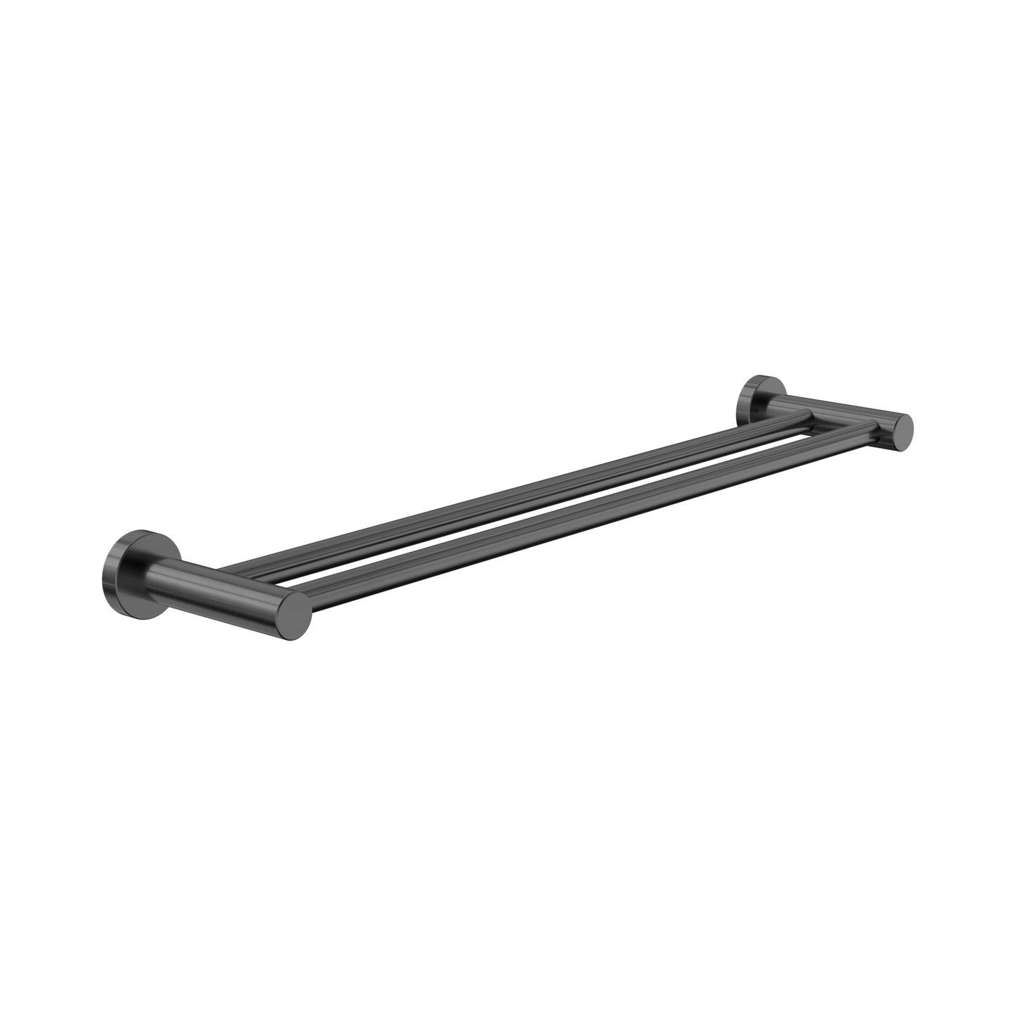 Dolce II Double Towel Rail 600mm Gun Metal