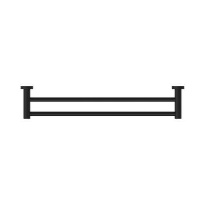 Classic Double Towel Rail 600mm Matte Black