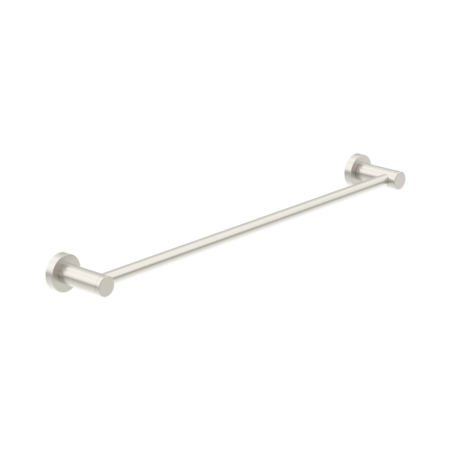 Classic Single Towel Rail 800mm Brushed Nickel