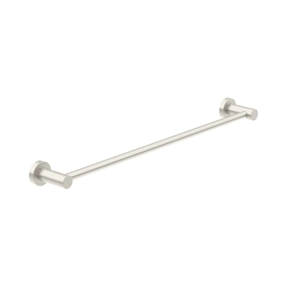 Classic Single Towel Rail 800mm Brushed Nickel