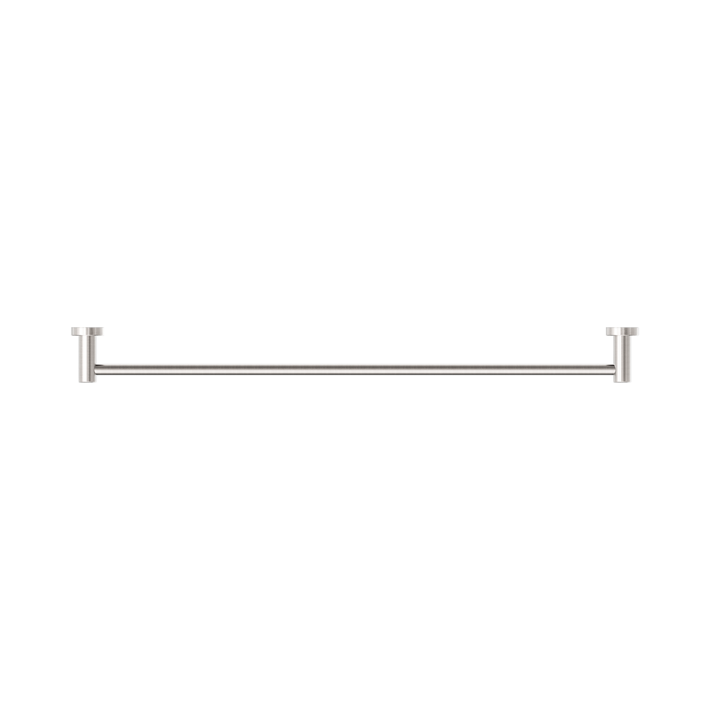 Classic Single Towel Rail 800mm Brushed Nickel