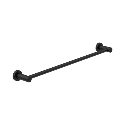 Classic Single Towel Rail 800mm Matte Black