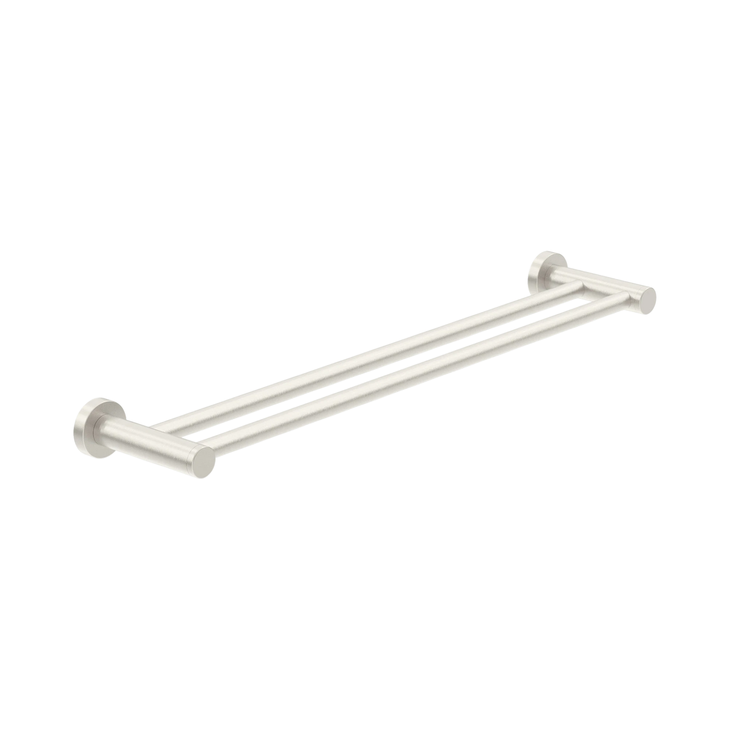 Classic Double Towel Rail 800mm Brushed Nickel