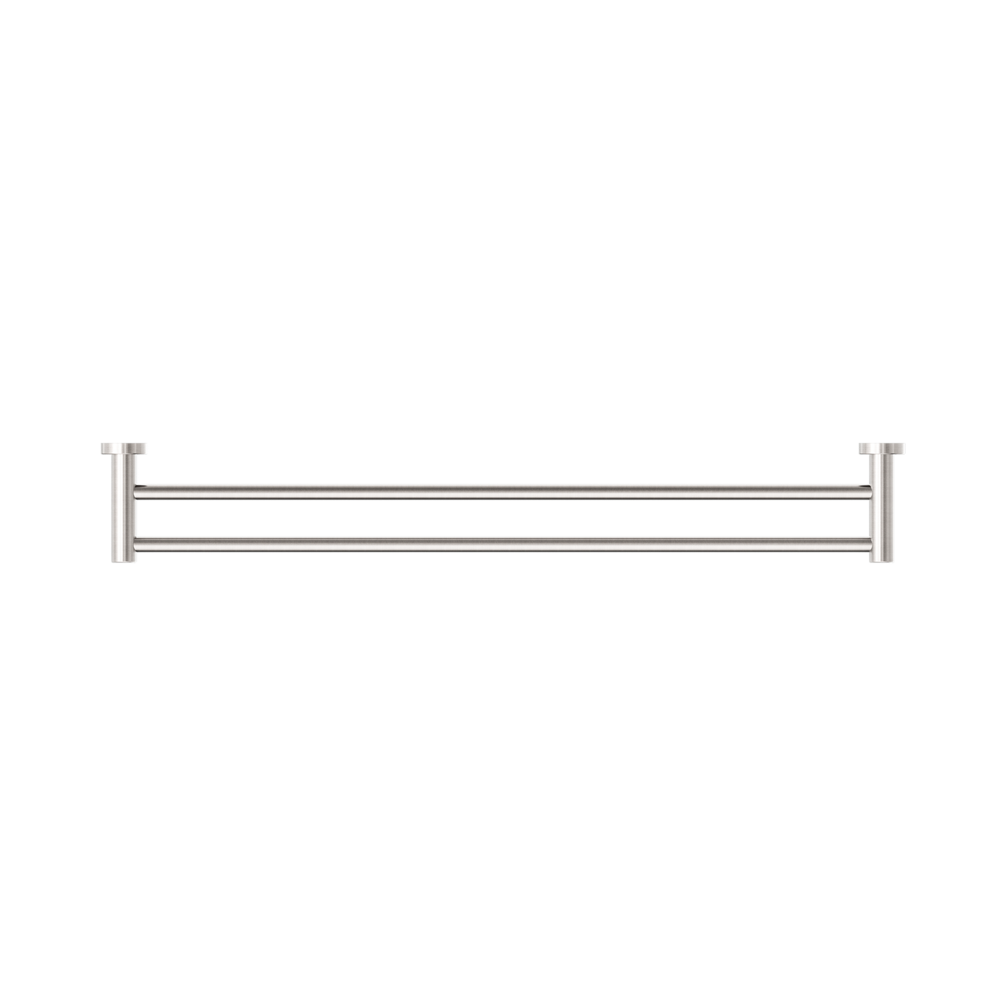 Classic Double Towel Rail 800mm Brushed Nickel