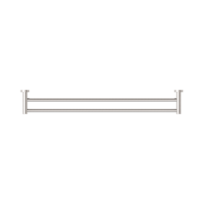 Classic Double Towel Rail 800mm Brushed Nickel