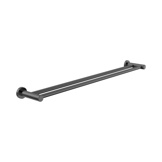 Dolce II Double Towel Rail 800mm Gun Metal