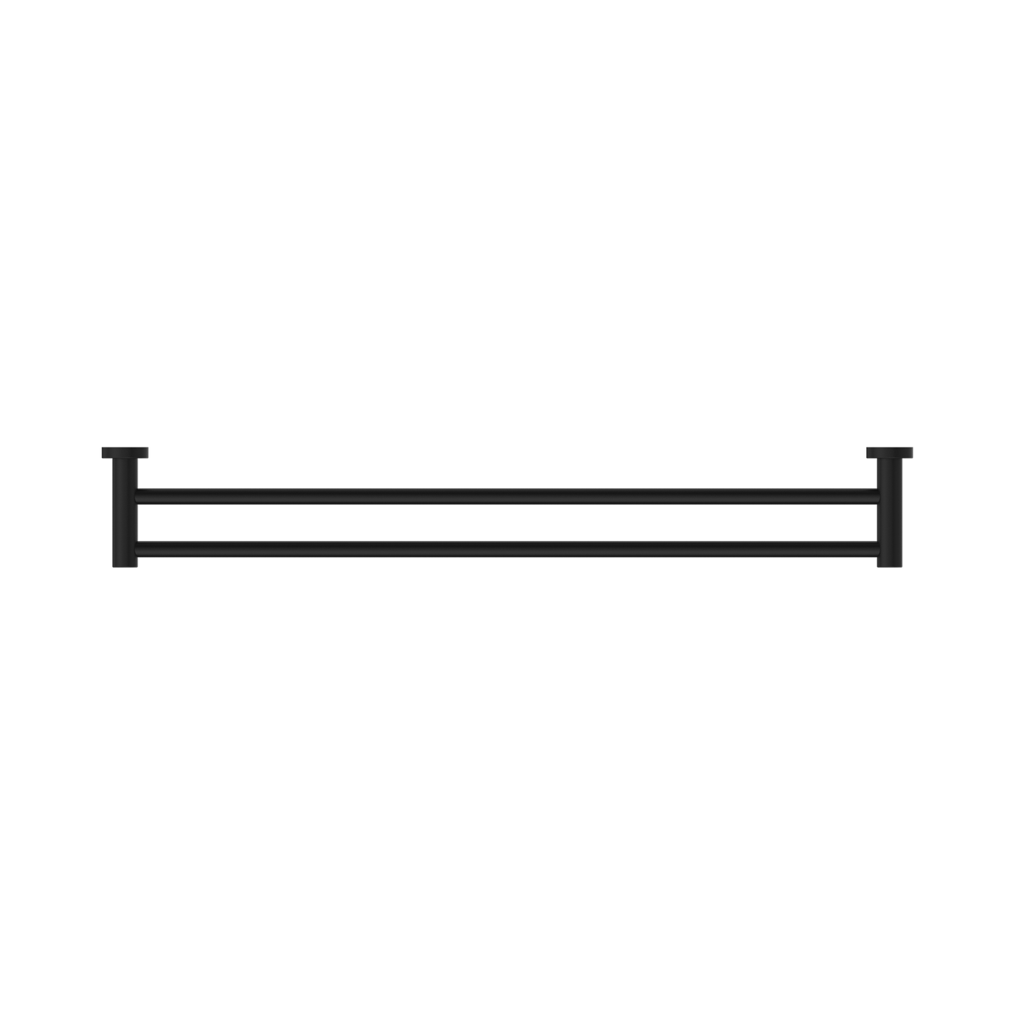 Classic Double Towel Rail 800mm Matte Black