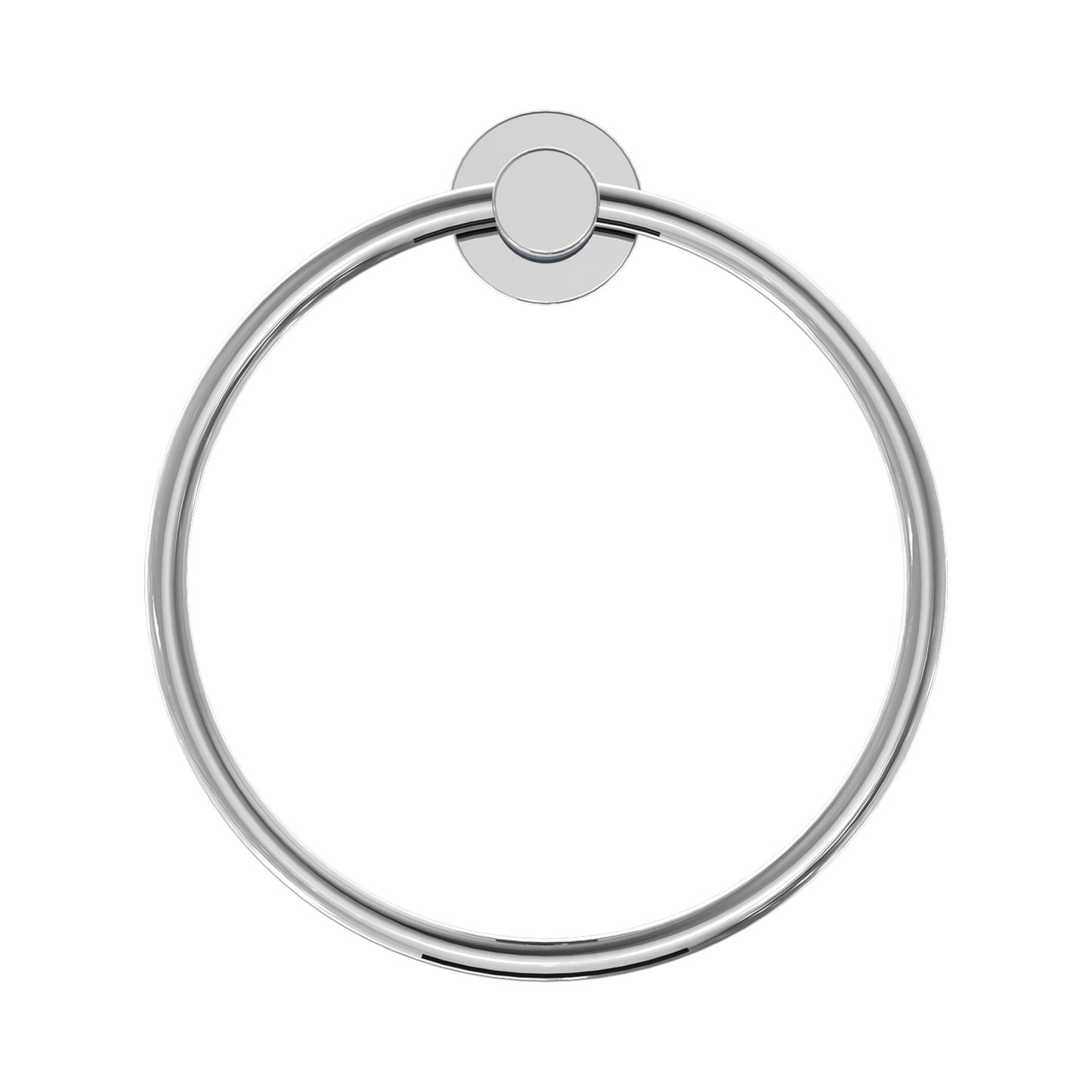 Classic Hand Towel Ring Chrome