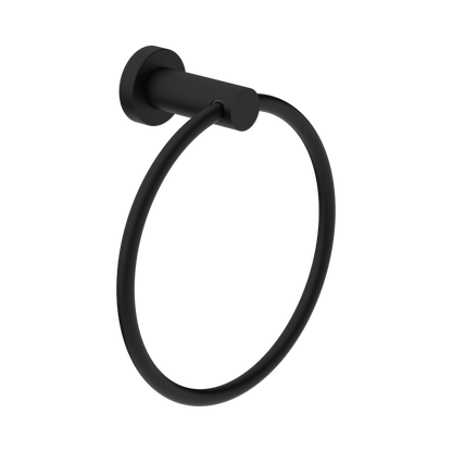 Classic Hand Towel Ring Matte Black