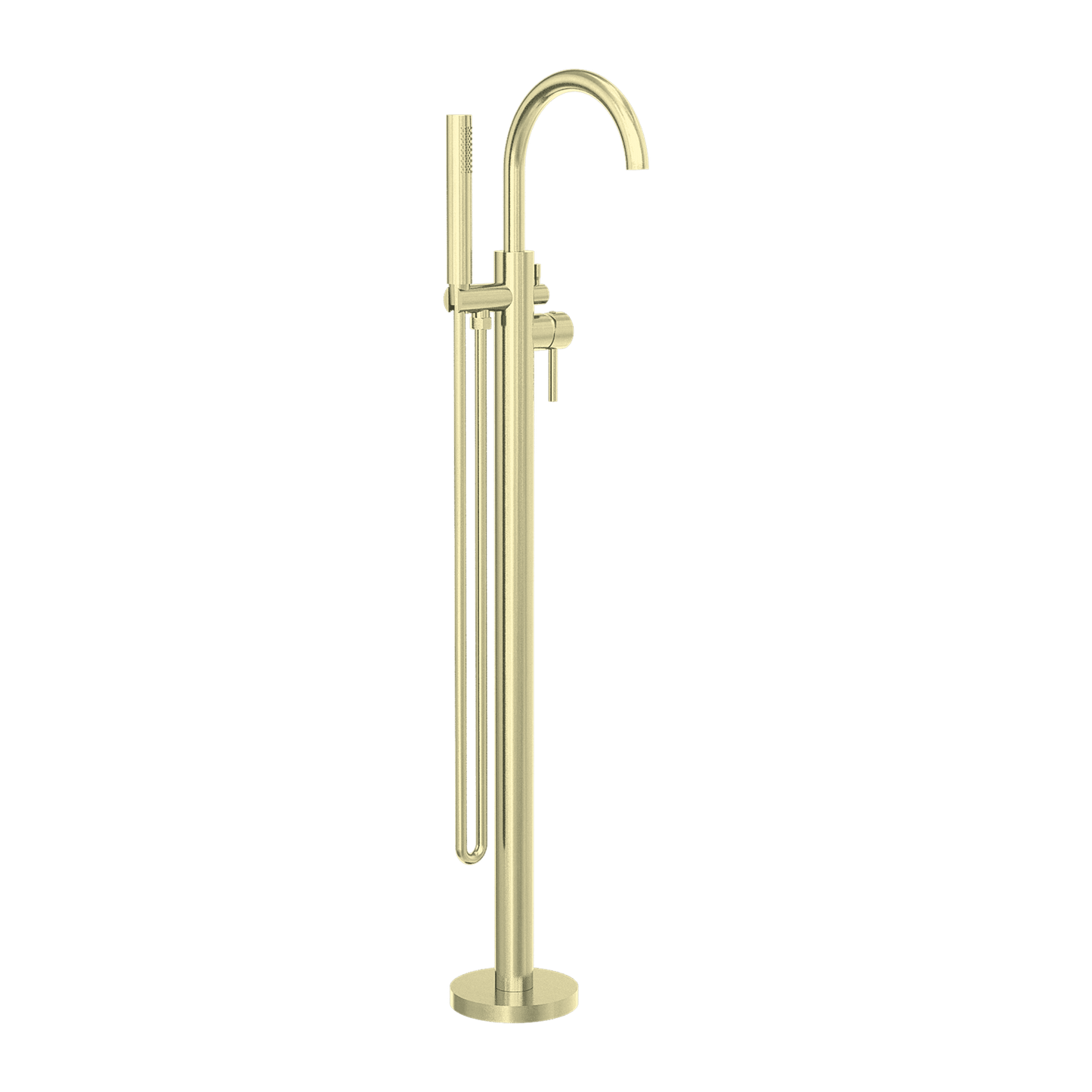 Mecca Round Freestanding Mixer With Hand Shower