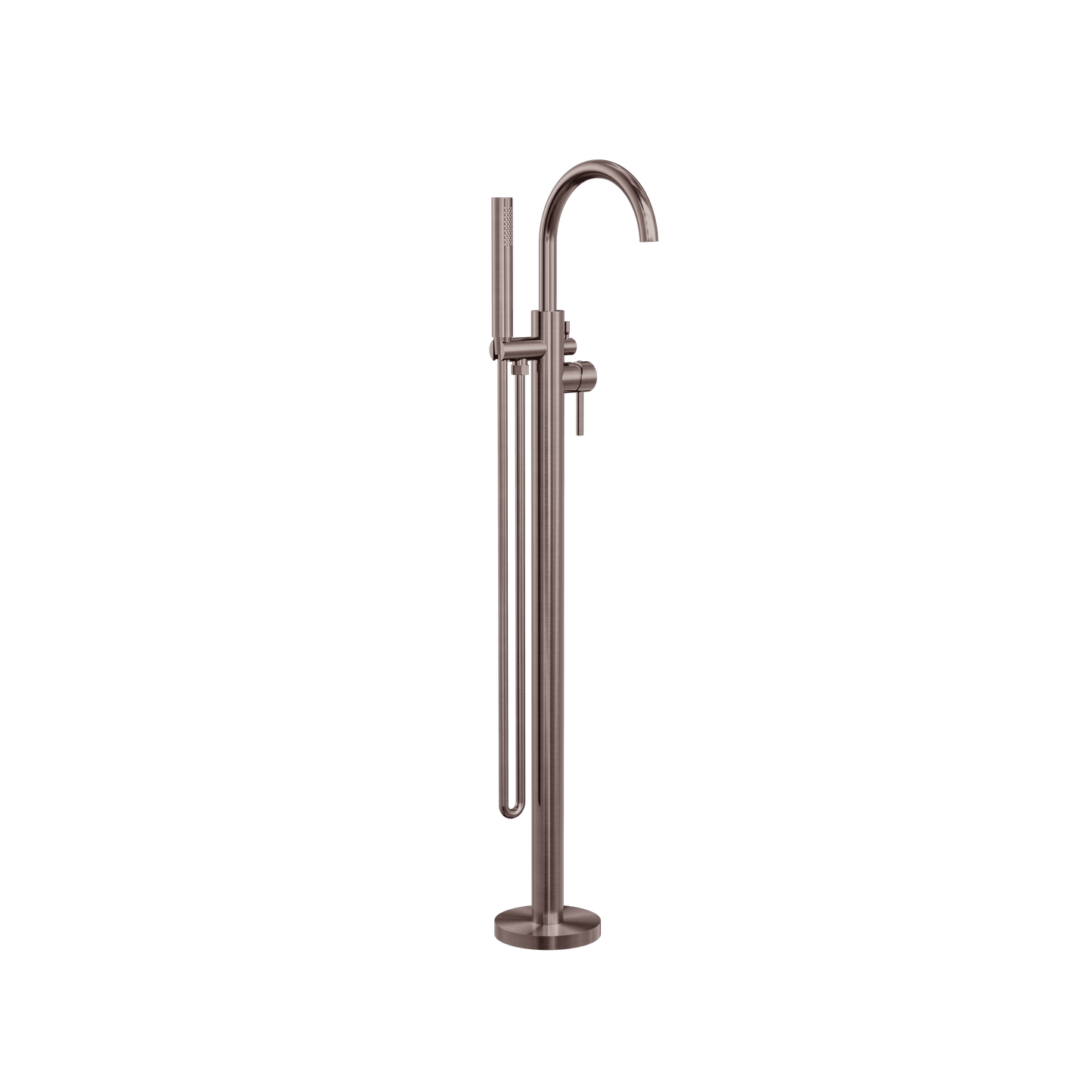 Mecca Round Freestanding Mixer With Hand Shower