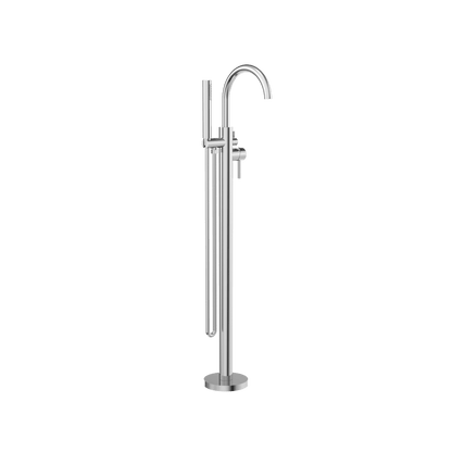 Mecca Round Freestanding Mixer With Hand Shower