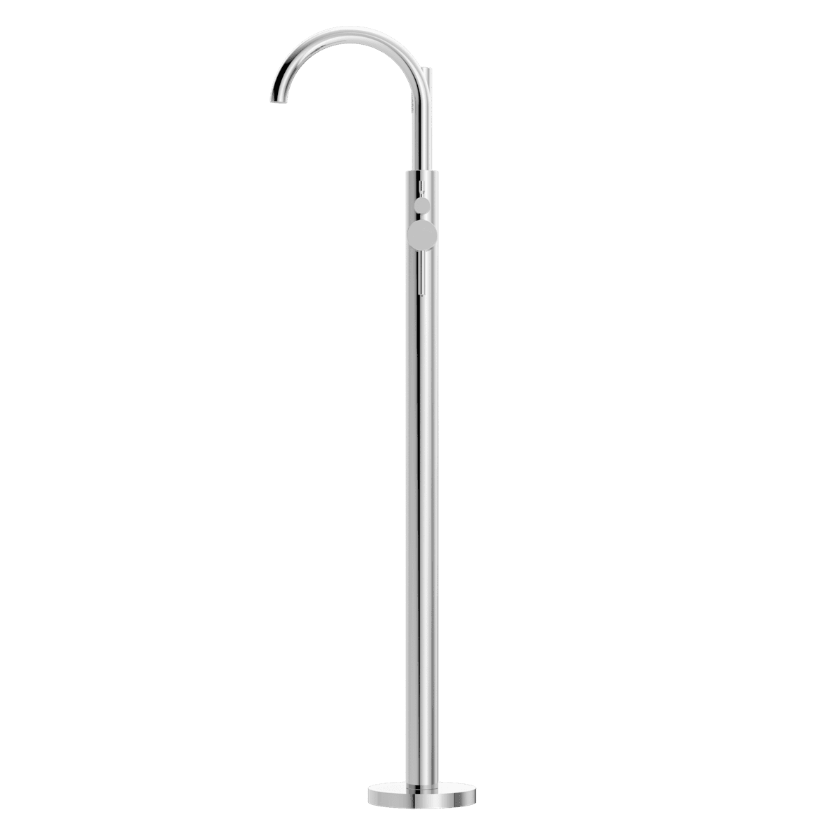 Mecca Round Freestanding Mixer With Hand Shower