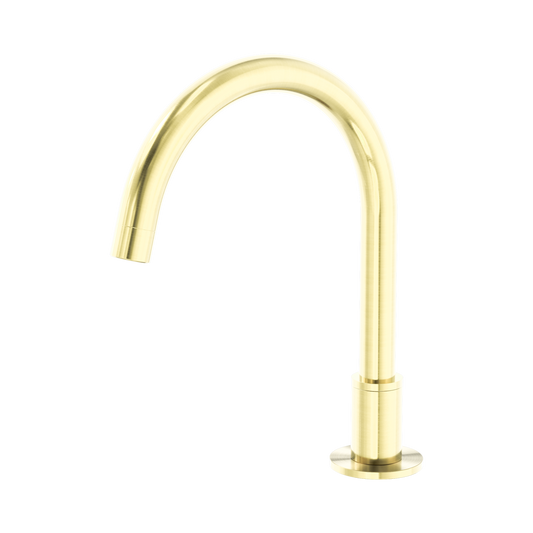 Kara Hob Mount Bath Spout Only G1/2 Female Inlet Brushed Gold