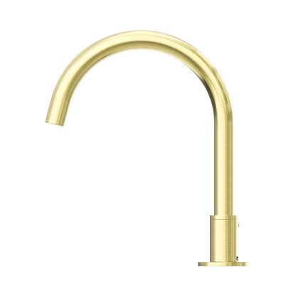 Kara Hob Mount Bath Spout Only G1/2 Female Inlet Brushed Gold