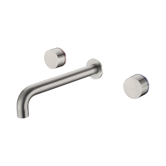 Kara Wall Basin Set 215mm Brushed Nickel