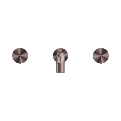 Kara Wall Basin Set 215mm Brushed Bronze