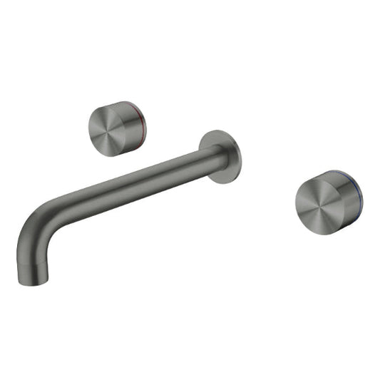 Nero Kara NR211707a217GM Gun Metal Wall Basin/Bath Set 217mm Outlet
