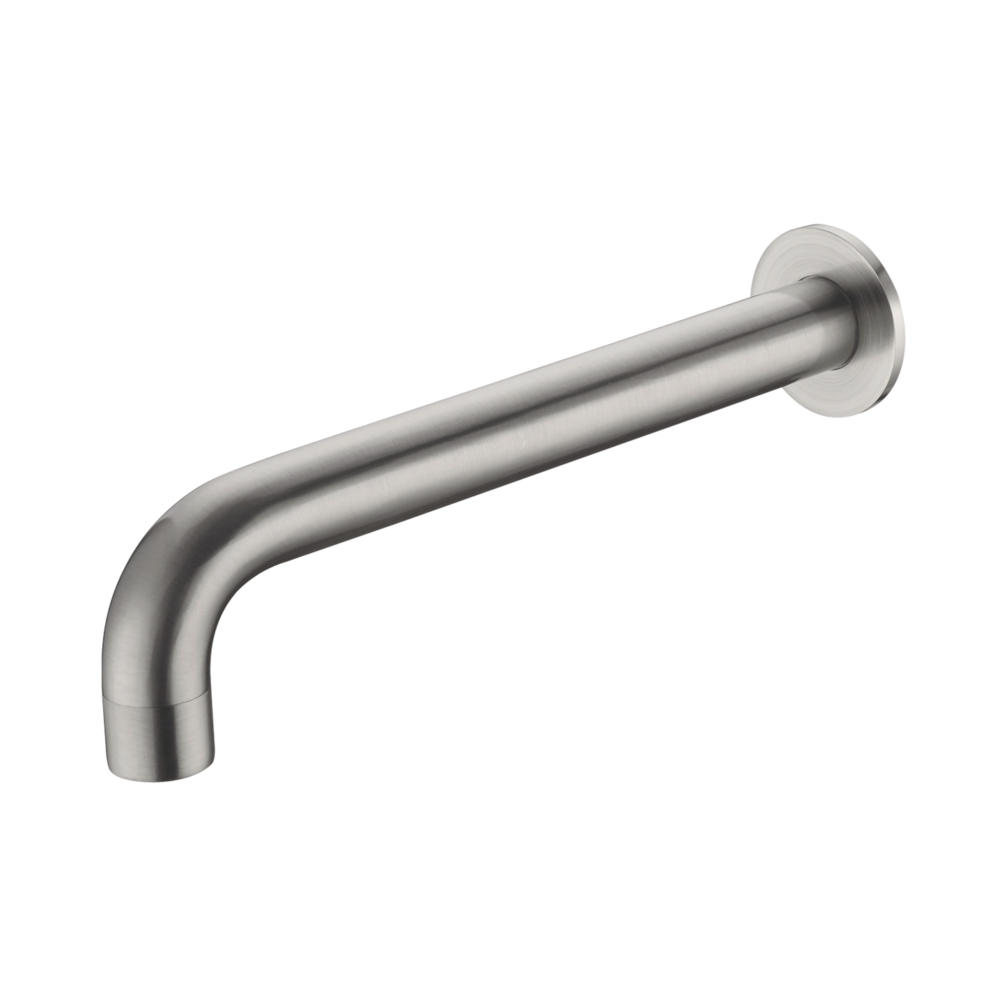 Kara Wall Basin Set Spout Only 215mm Brushed Nickel