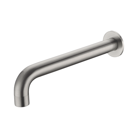 Kara Wall Basin Set Spout Only 215mm Brushed Nickel