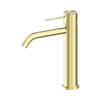 Mecca Mid Tall Basin Mixer Brushed Gold