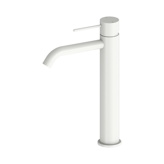 Mecca Tall Basin Mixer Matte White