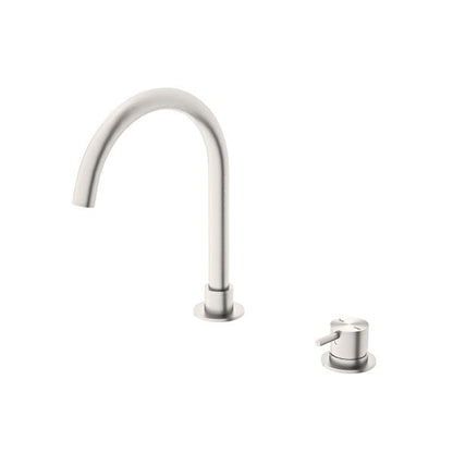 Nero Mecca Hob Basin Mixer with Round Swivel Spout