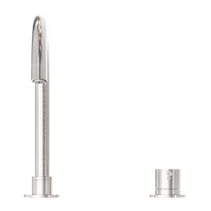 Nero Mecca Hob Basin Mixer with Round Swivel Spout