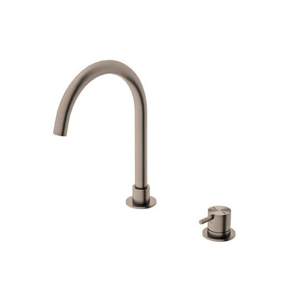 Nero Mecca Hob Basin Mixer with Round Swivel Spout