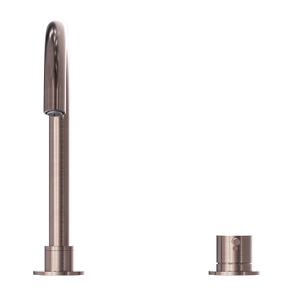 Nero Mecca Hob Basin Mixer with Round Swivel Spout
