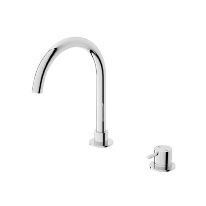 Nero Mecca Hob Basin Mixer with Round Swivel Spout