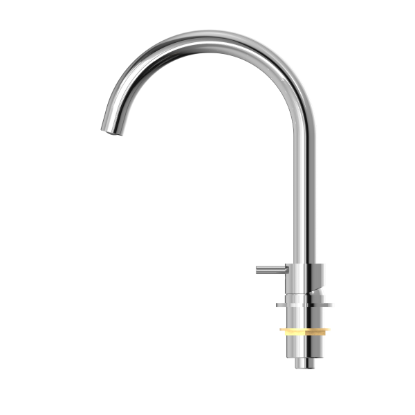 Nero Mecca Hob Basin Mixer with Round Swivel Spout