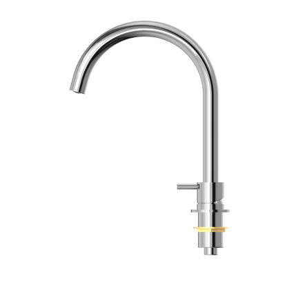 Nero Mecca Hob Basin Mixer with Round Swivel Spout