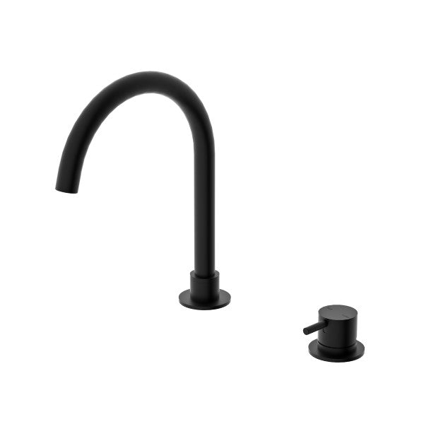 Nero Mecca Hob Basin Mixer with Round Swivel Spout