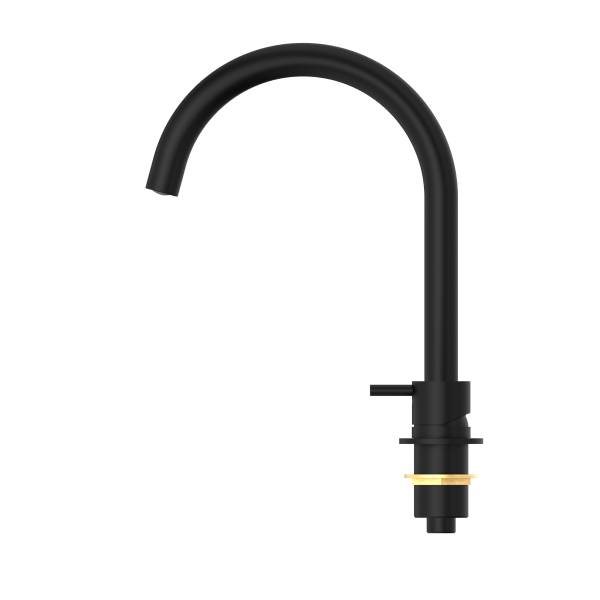 Nero Mecca Hob Basin Mixer with Round Swivel Spout