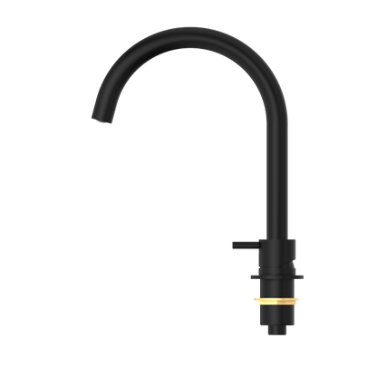 Nero Mecca Hob Basin Mixer with Round Swivel Spout