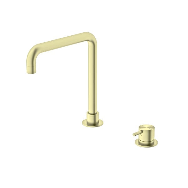 Nero Mecca Hob Basin Mixer with Square Swivel Spout