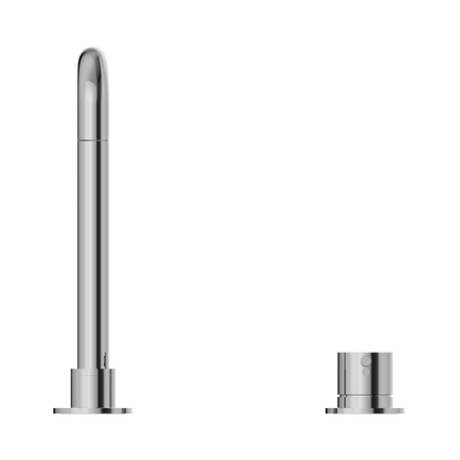 Mecca Hob Basin Mixer Square Swivel Spout Chrome