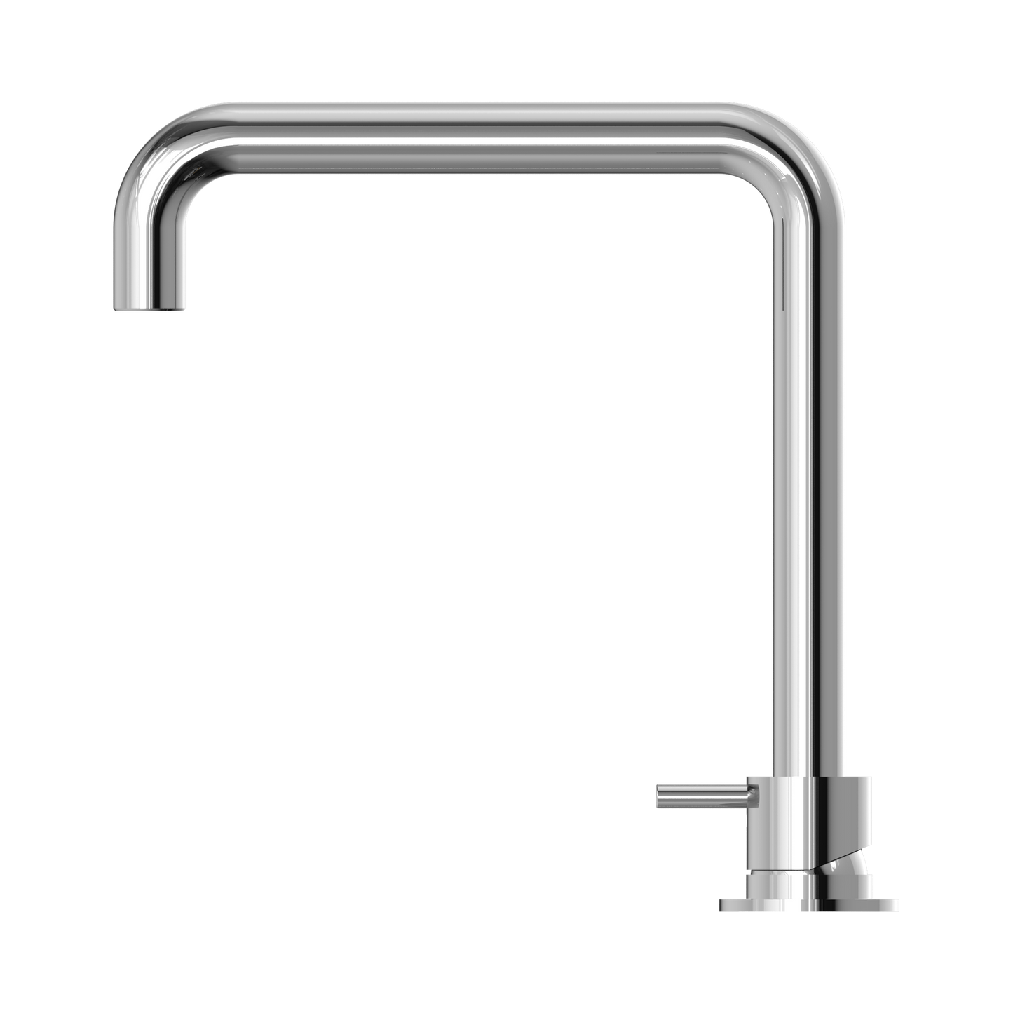 Mecca Hob Basin Mixer Square Swivel Spout Chrome