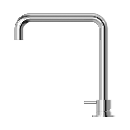 Mecca Hob Basin Mixer Square Swivel Spout Chrome