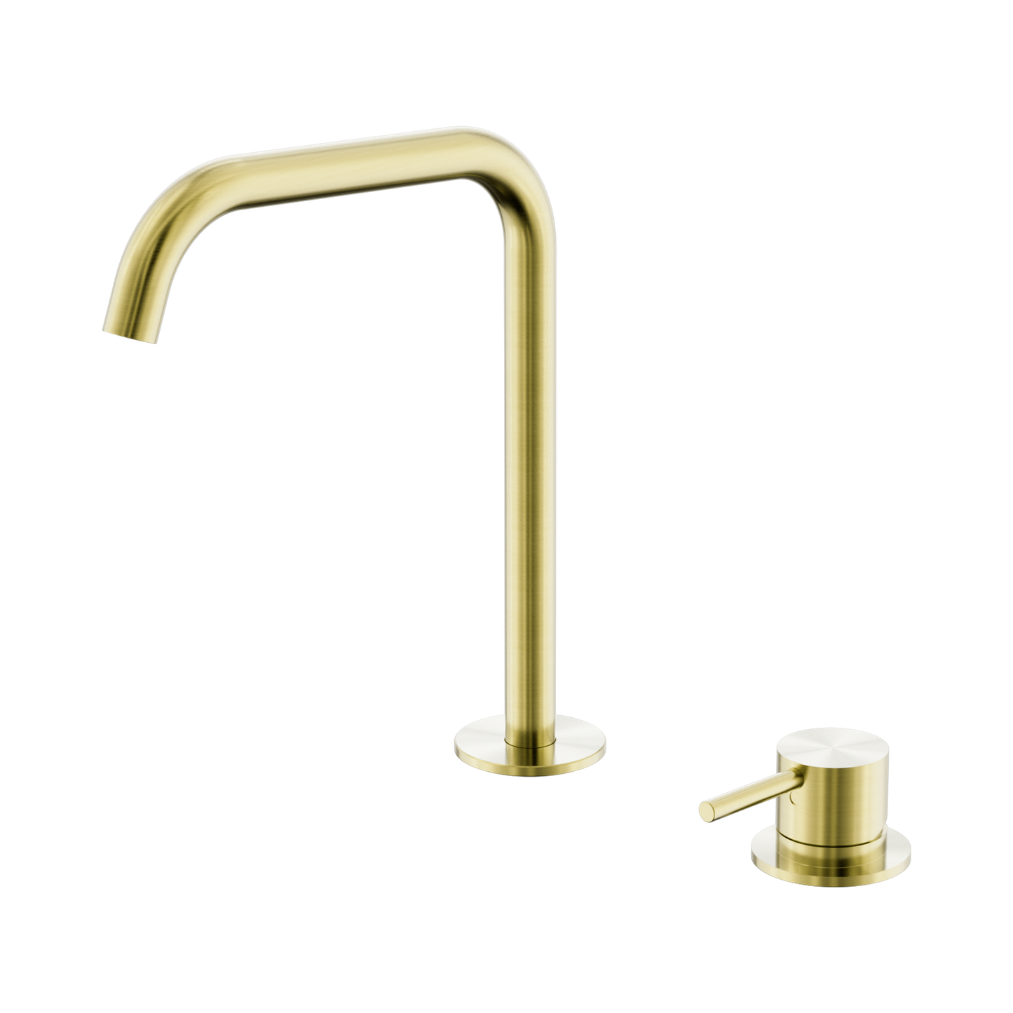 Mecca Hob Bath/Kitchen Mixer Set Edge Spout