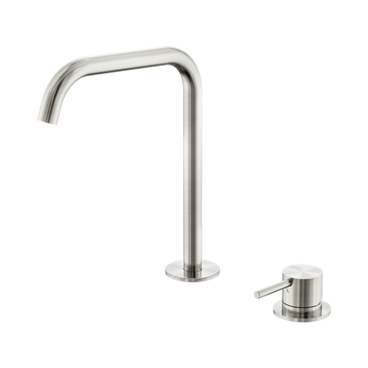 Mecca Hob Bath/Kitchen Mixer Set Edge Spout