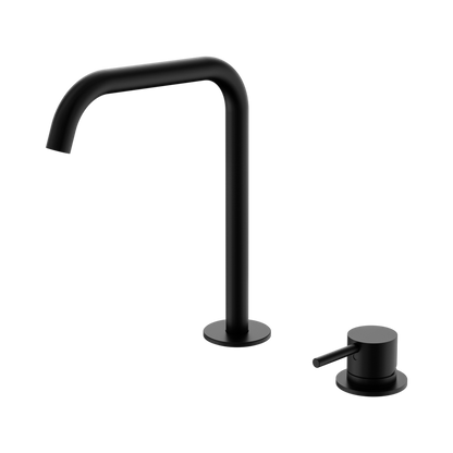 Mecca Hob Bath/Kitchen Mixer Set Edge Spout