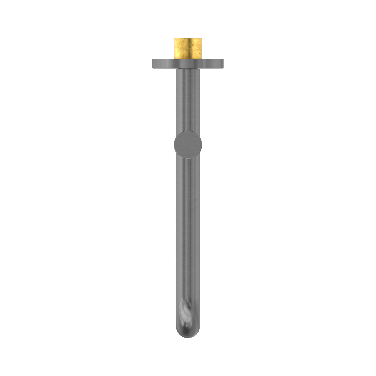 Mecca Wall Mounted Swivel Bath Spout Only 225mm Gun Metal